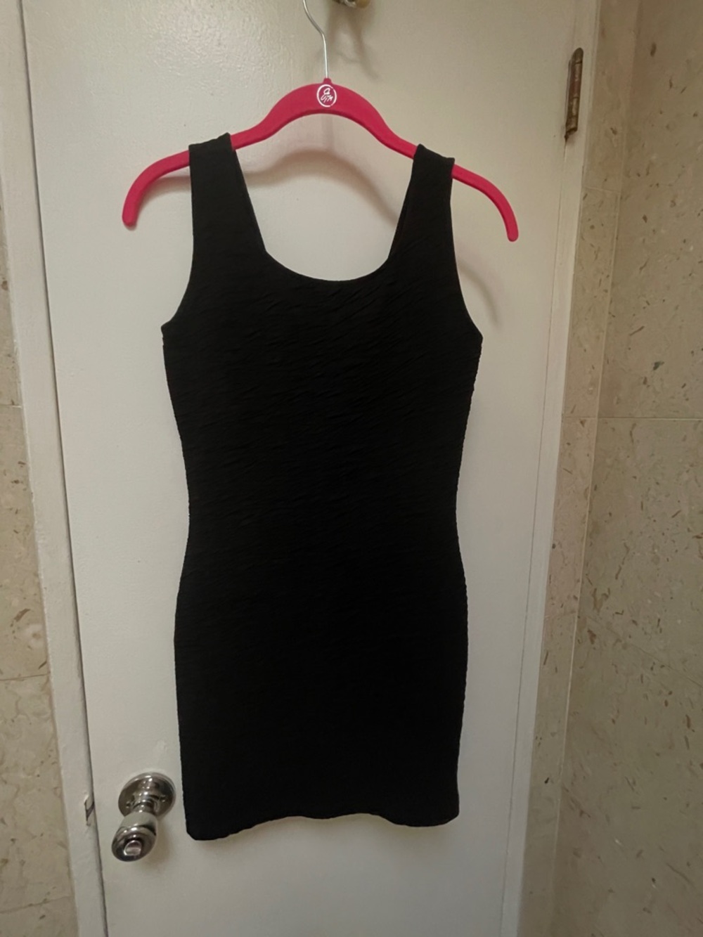 Forever 21 Black Ribbed Bodycon Dress
